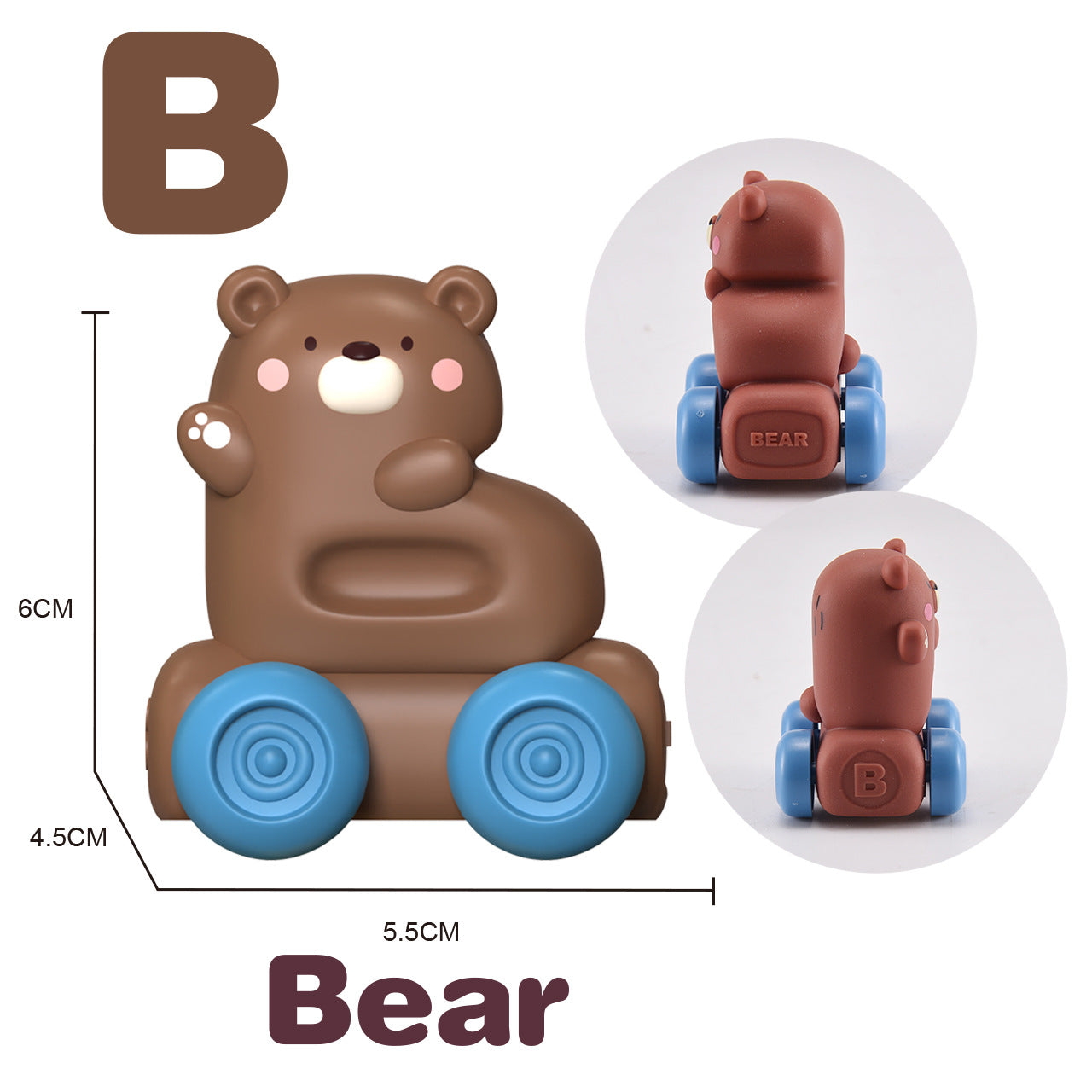 Soft Alphabet Cognitive Car Toy : A-B-C Car Ride (1 pcs Assorted)