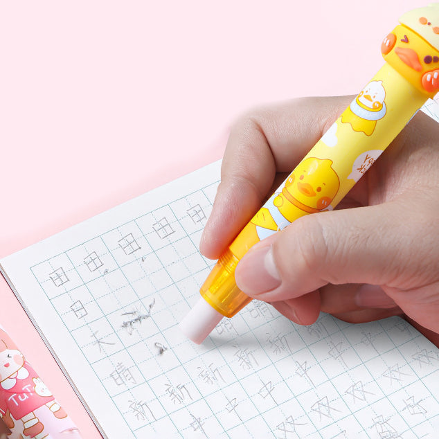 Happy Duck Retractable Sliding Eraser