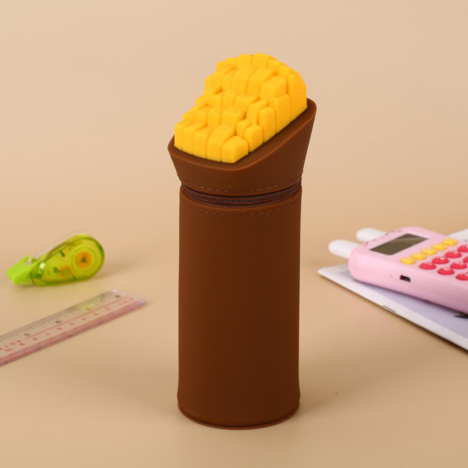 French Fries Soft Silicone Pencil Case | Pouch