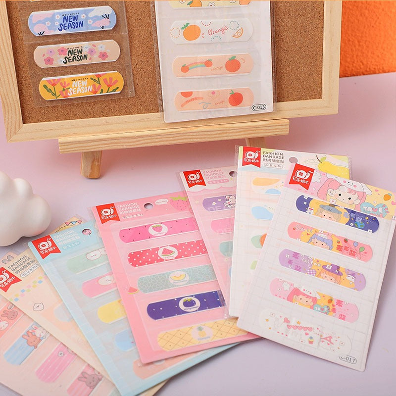 Cute Cartoon Waterproof Bandages for Kids – Skin-Friendly