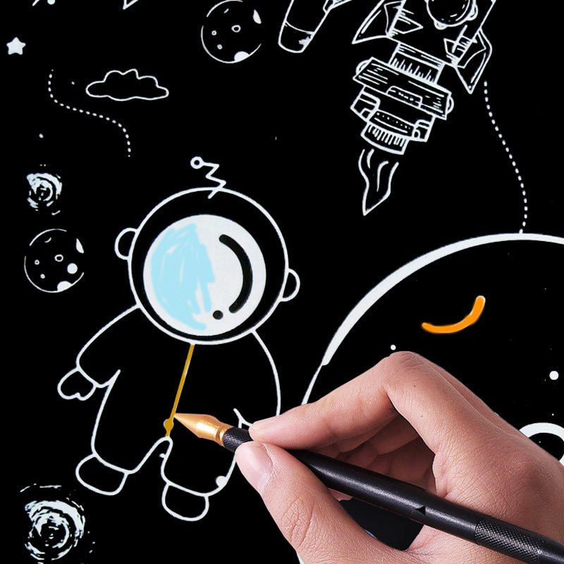 Kids' Painting Fun Scratch Cards 8 Sheets