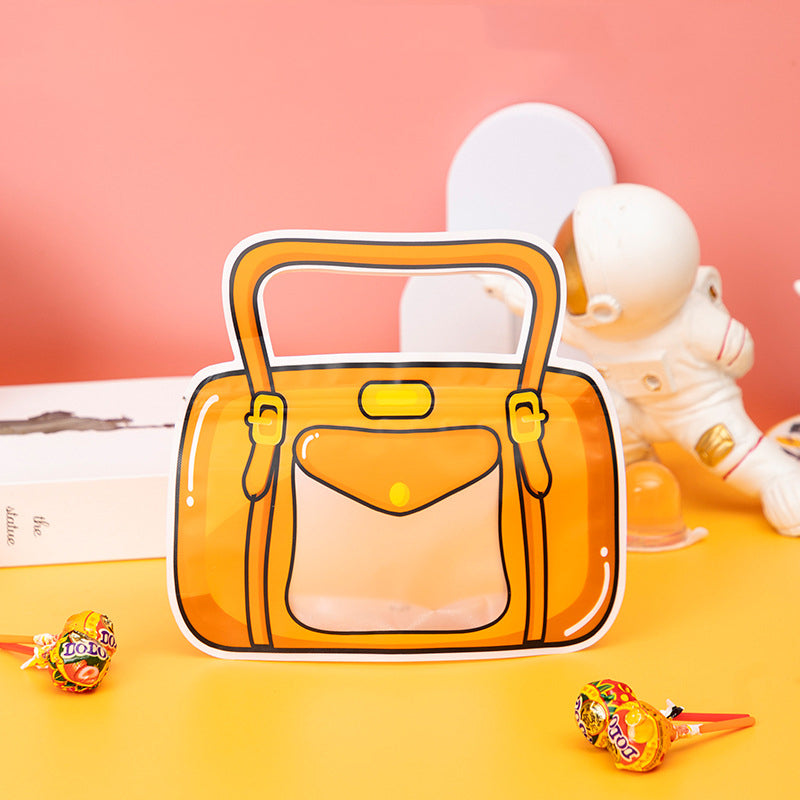 3D Cartoon Bag Shaped Zipper Candy Pouch
