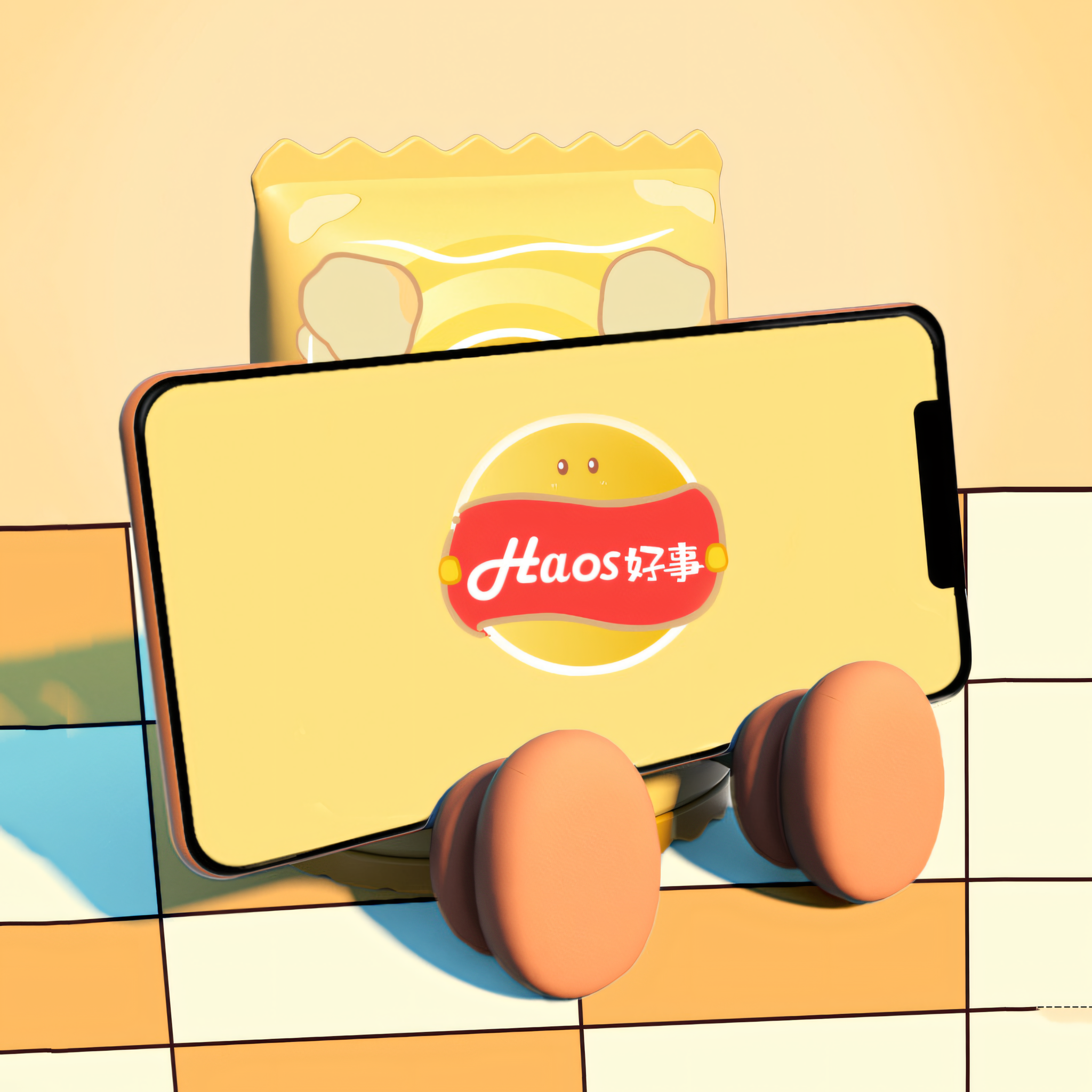 Potato Chips Night Lamp with Phone Stand