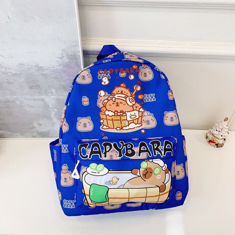 Capybara Printed School Bag | Backpack