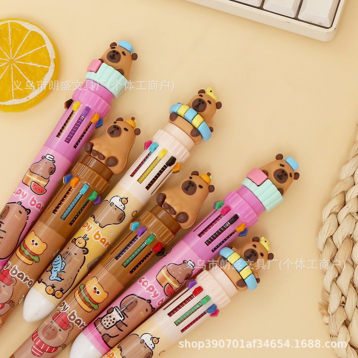 Capybara 10 in 1 Multicolor Pen