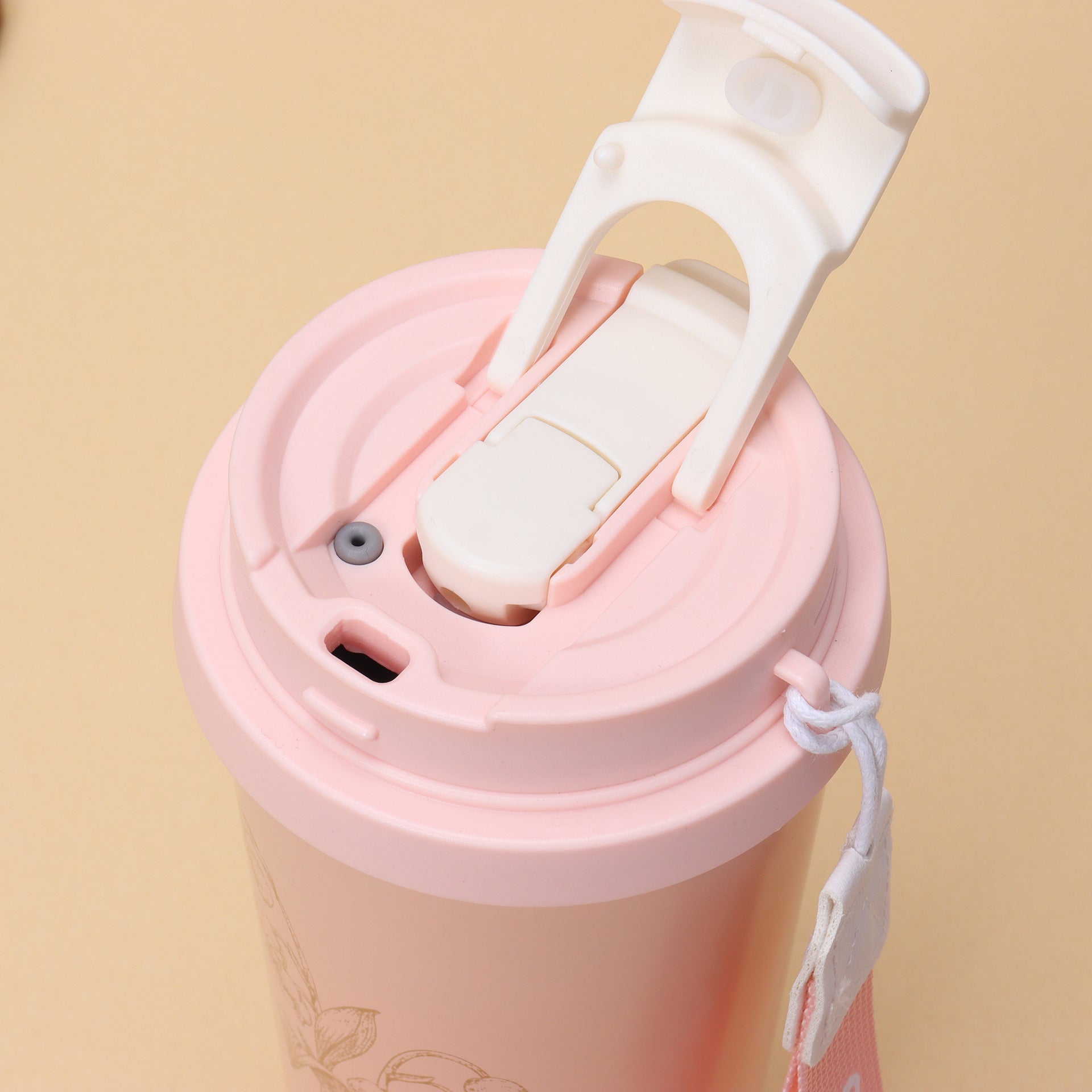 Stainless Steel Vintage Flower Style Coffee Thermos Cup 500ml