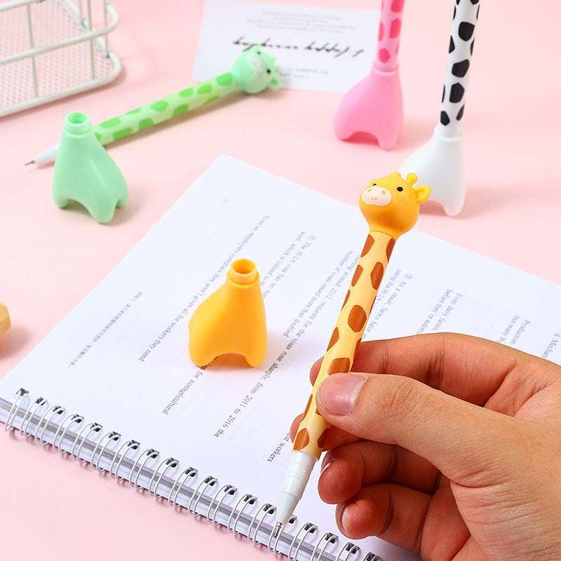 Giraffe Standing Neutral Pen | Stands on Your Desk