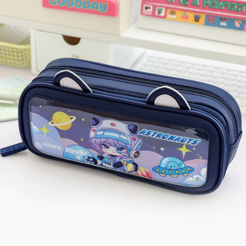 Multipurpose Magic! Double-Layer Pen-Pencil Pouch