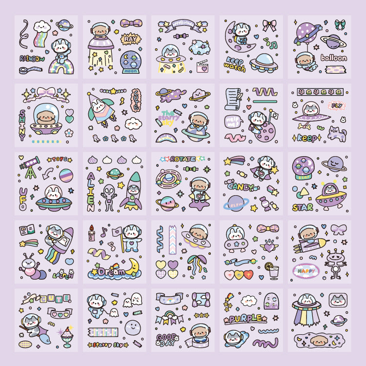 Space Bunny Stickers - Dreamy & Decorative!