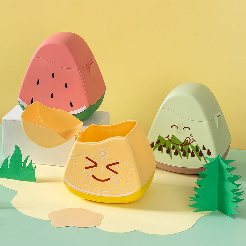 Fruits Desktop Dust Bin – Cute & Compact Waste Organizer