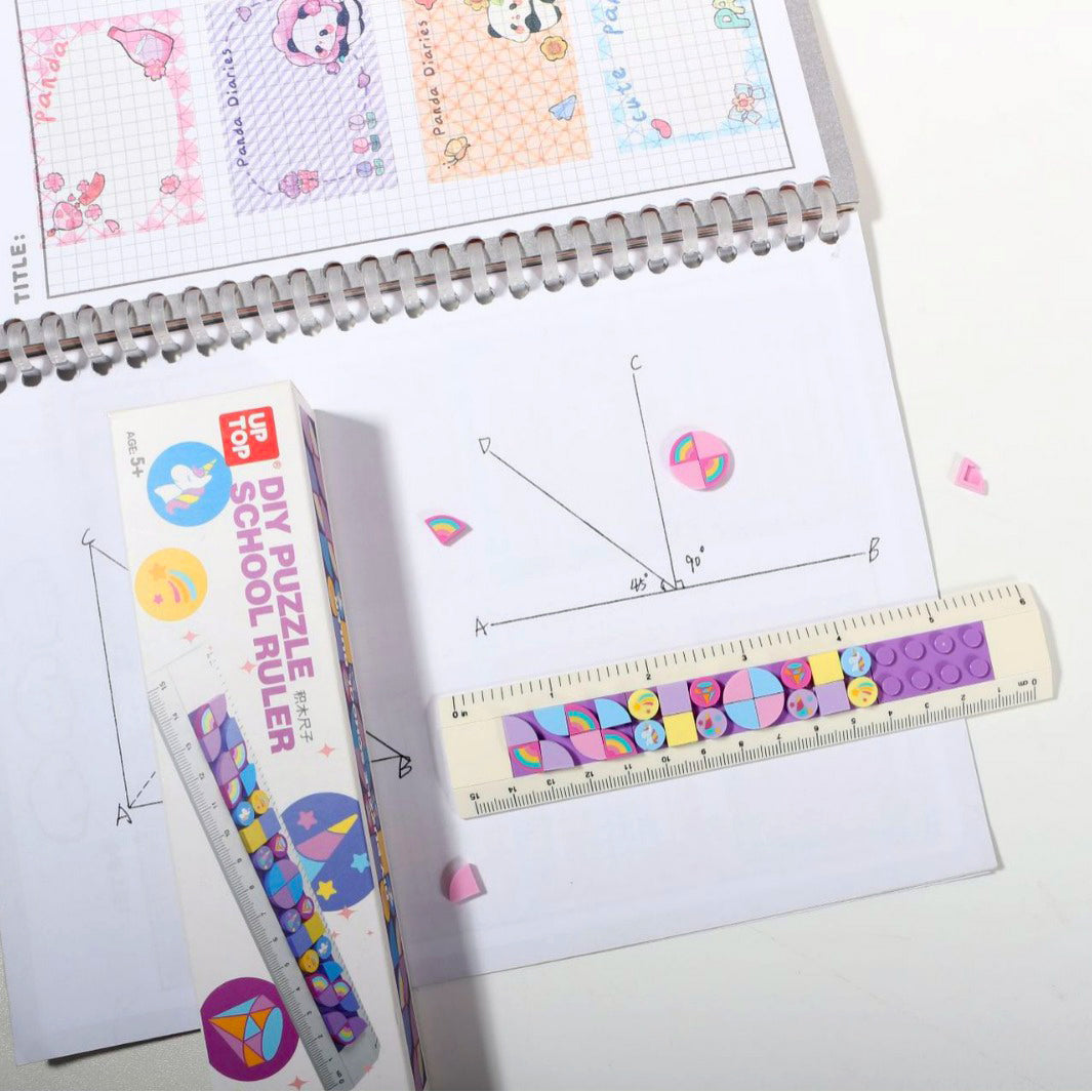 DIY Building Blocks Puzzles Cute Ruler