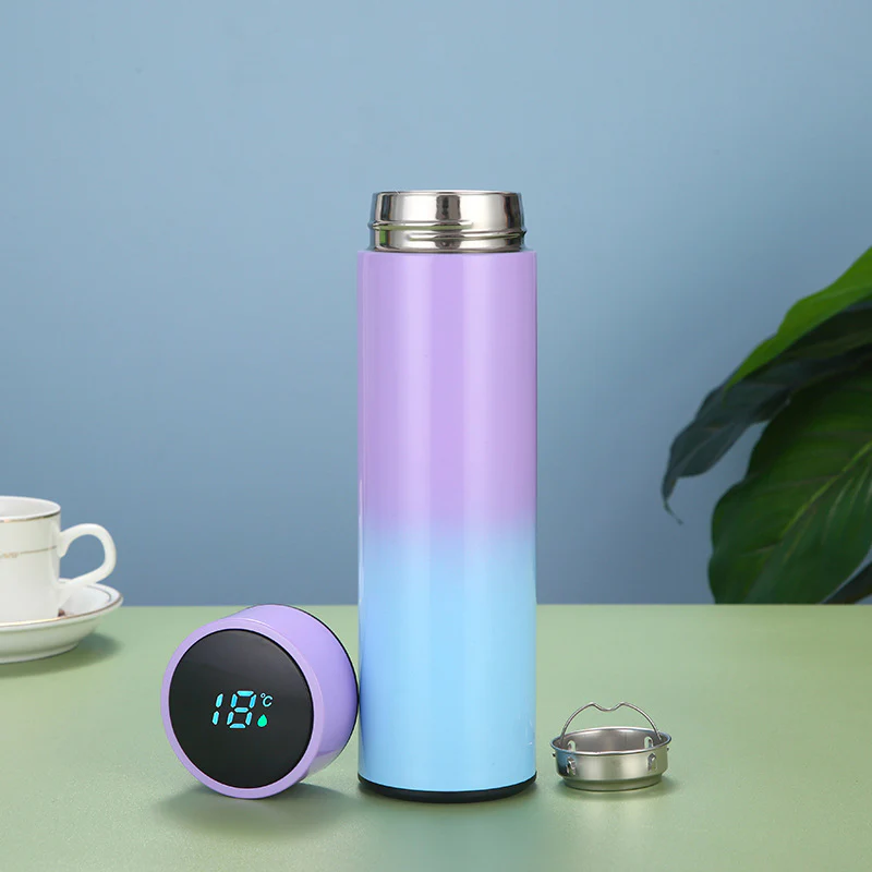 Personalized LED Temperature Bottle - Corporate Gift
