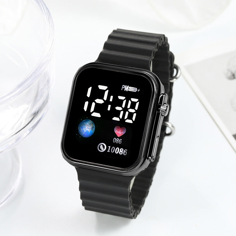 Square LED Digital Wrist Watch | Band