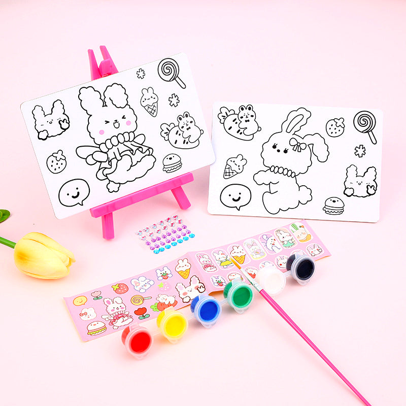 DIY Coloring Painting Set with Easel