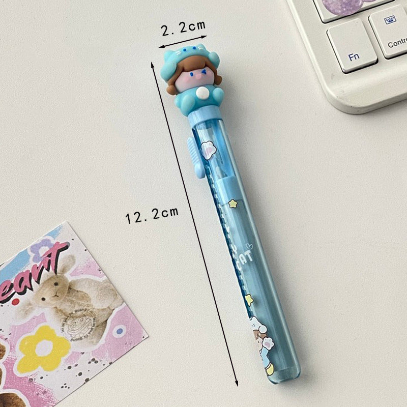 Girl Push Pull Retractable Sliding Eraser