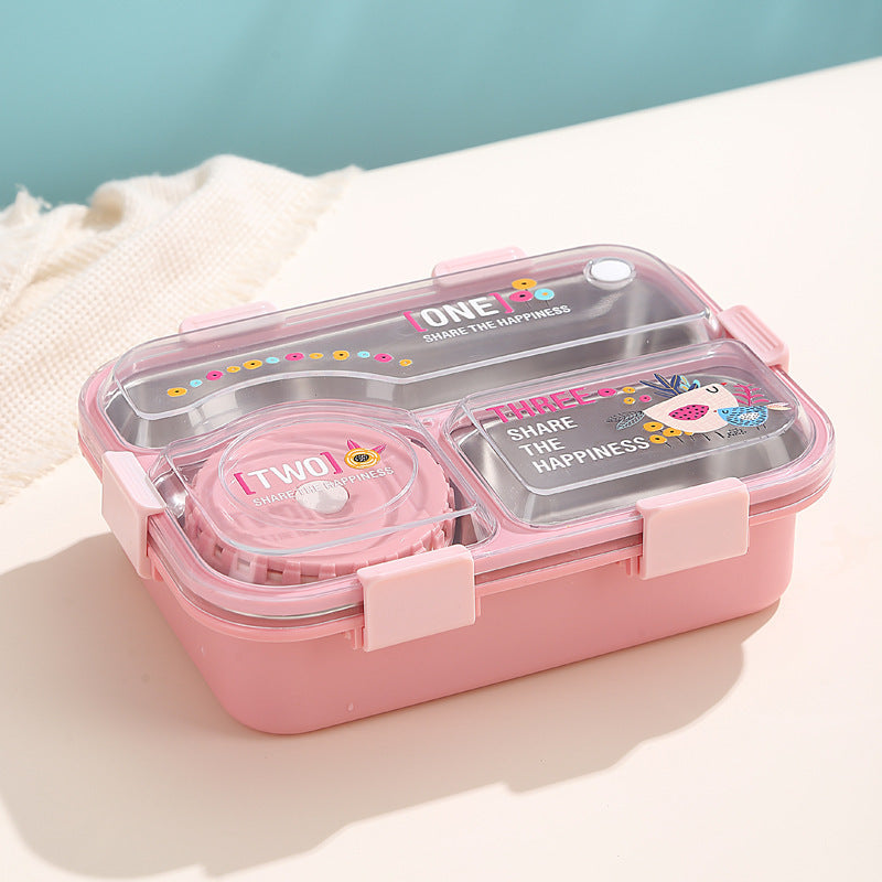 Keep It Fresh! 3-Compartment Insulated Lunch Box 700+150ml