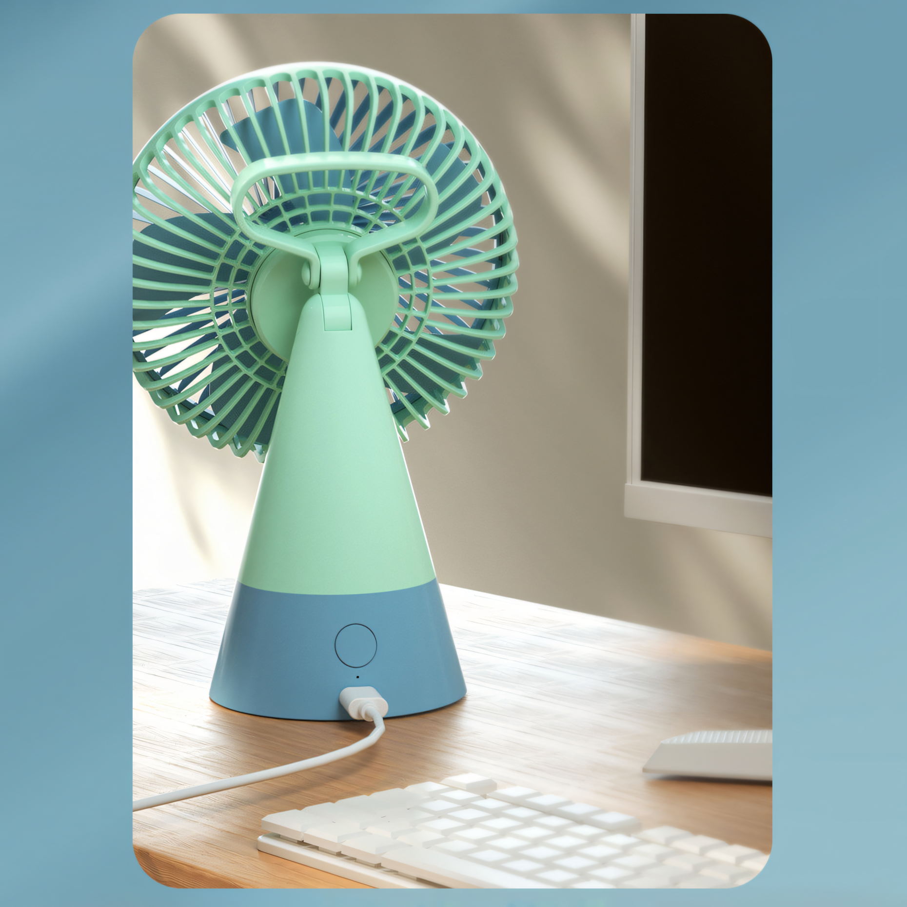 Cool & Compact: Windmill Portable Desk Fan