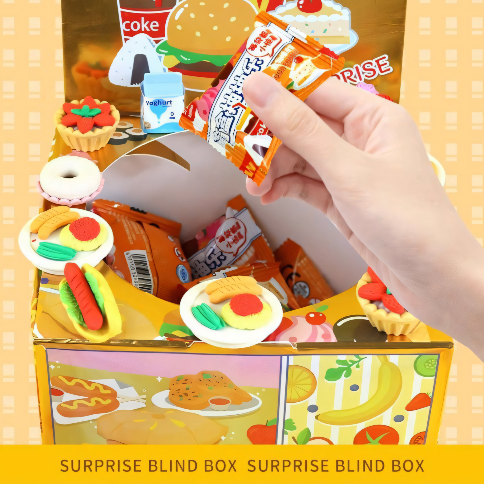 Fast Food Blind Box Surprise Eraser