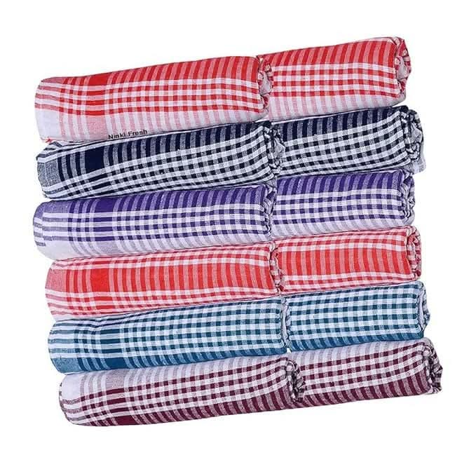 Multispace Kitchen Cleaning Cotton Napkins (Multi-color, pack of 12)