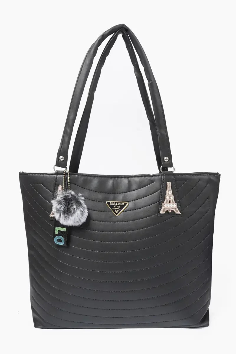 Voguish Fancy Hand Bag for Women - Black