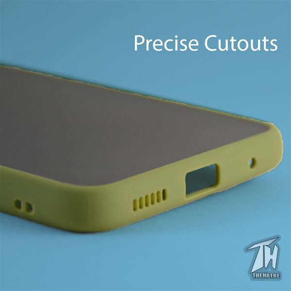 Green Smoke Camera Safe Silicone case for Vivo S1 pro