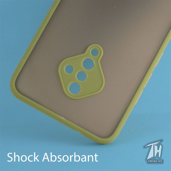Green Smoke Camera Safe Silicone case for Vivo S1 pro
