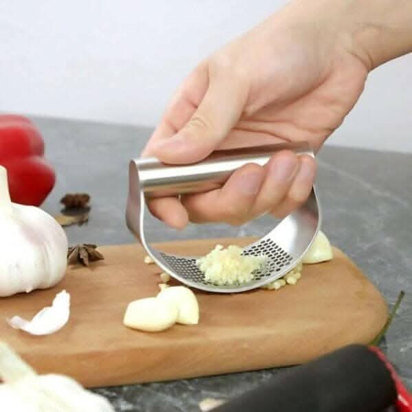 P-Plus International Stainless-Steel Garlic Presser