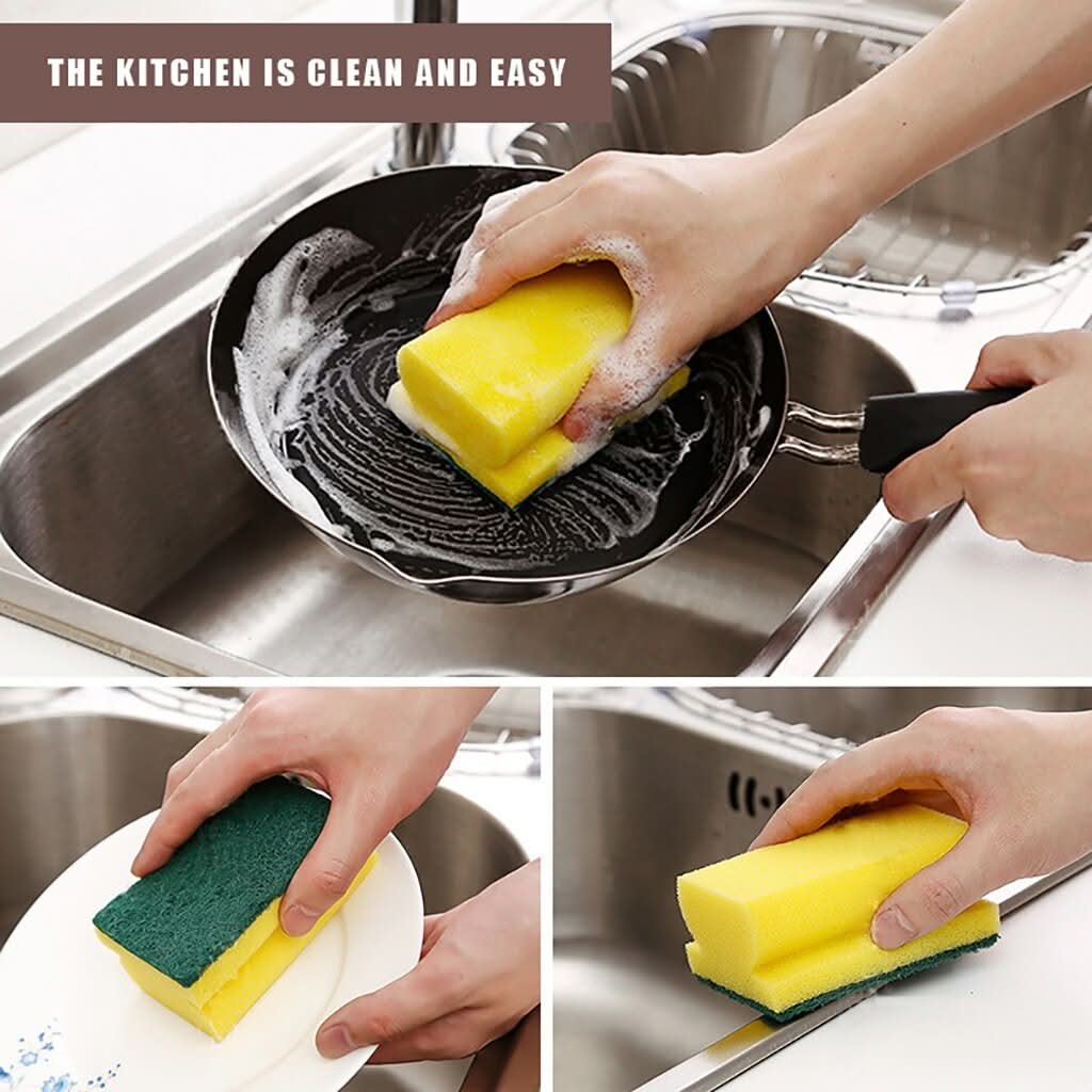 Cleaning Dish Scrubber 6PC – Heavy-Duty Multi-Surface Scrub Pads