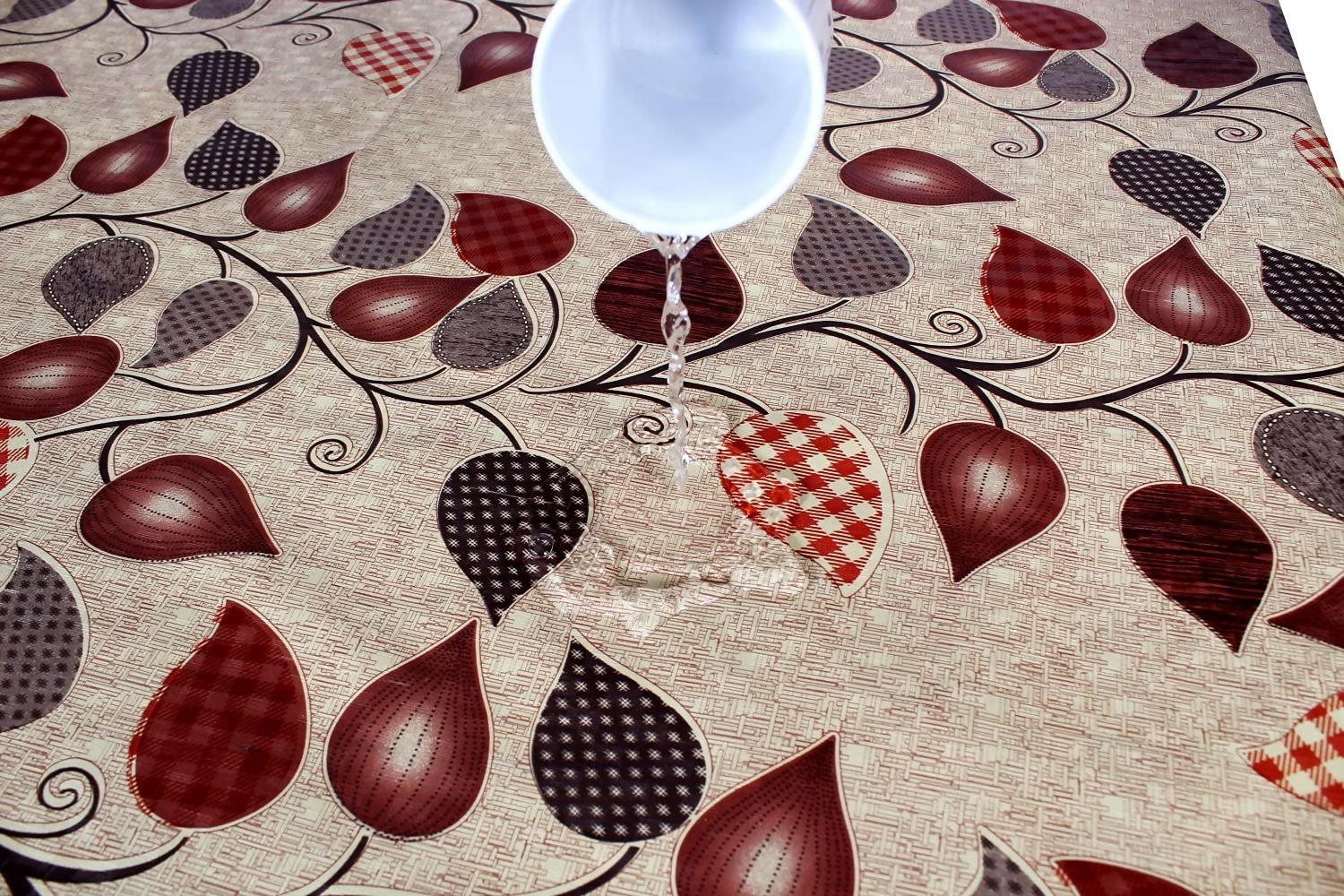Mopak Decor3D Brown Sadish Table Covers in Premium Polyester Cloth Medium (40x60 Inches) and Large (60x90 Inches)