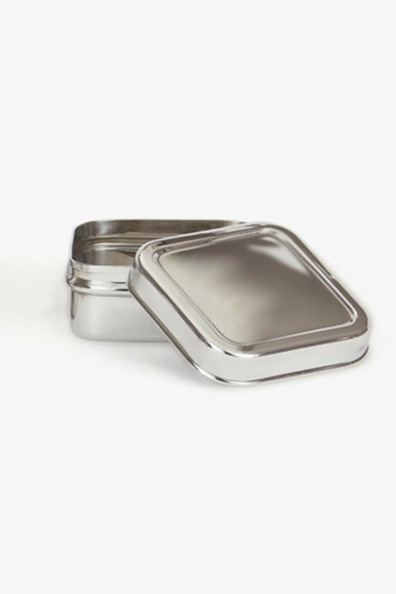 Zion Stainless Steel Royal Square Lunch Box - 525 ML