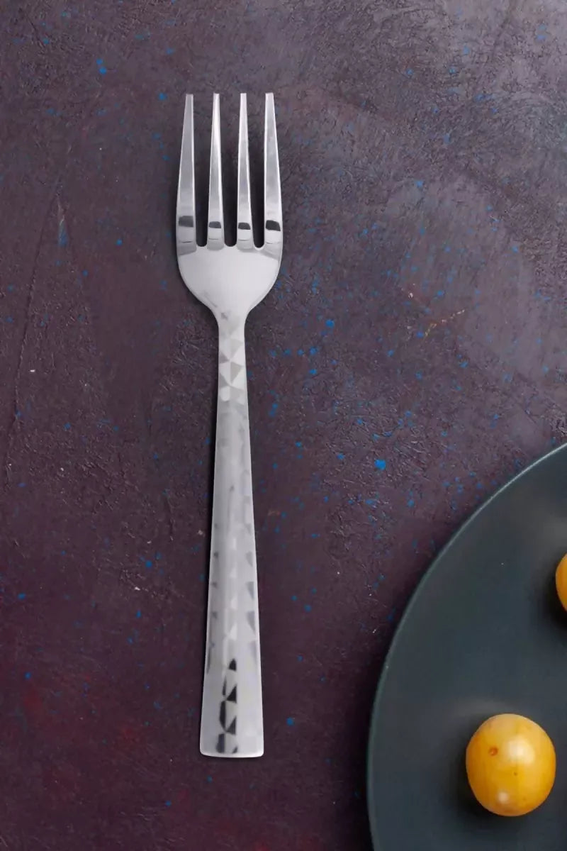 Prabha Stainless Steel Crysta Baby Fork Set - 16cm (6 pcs)