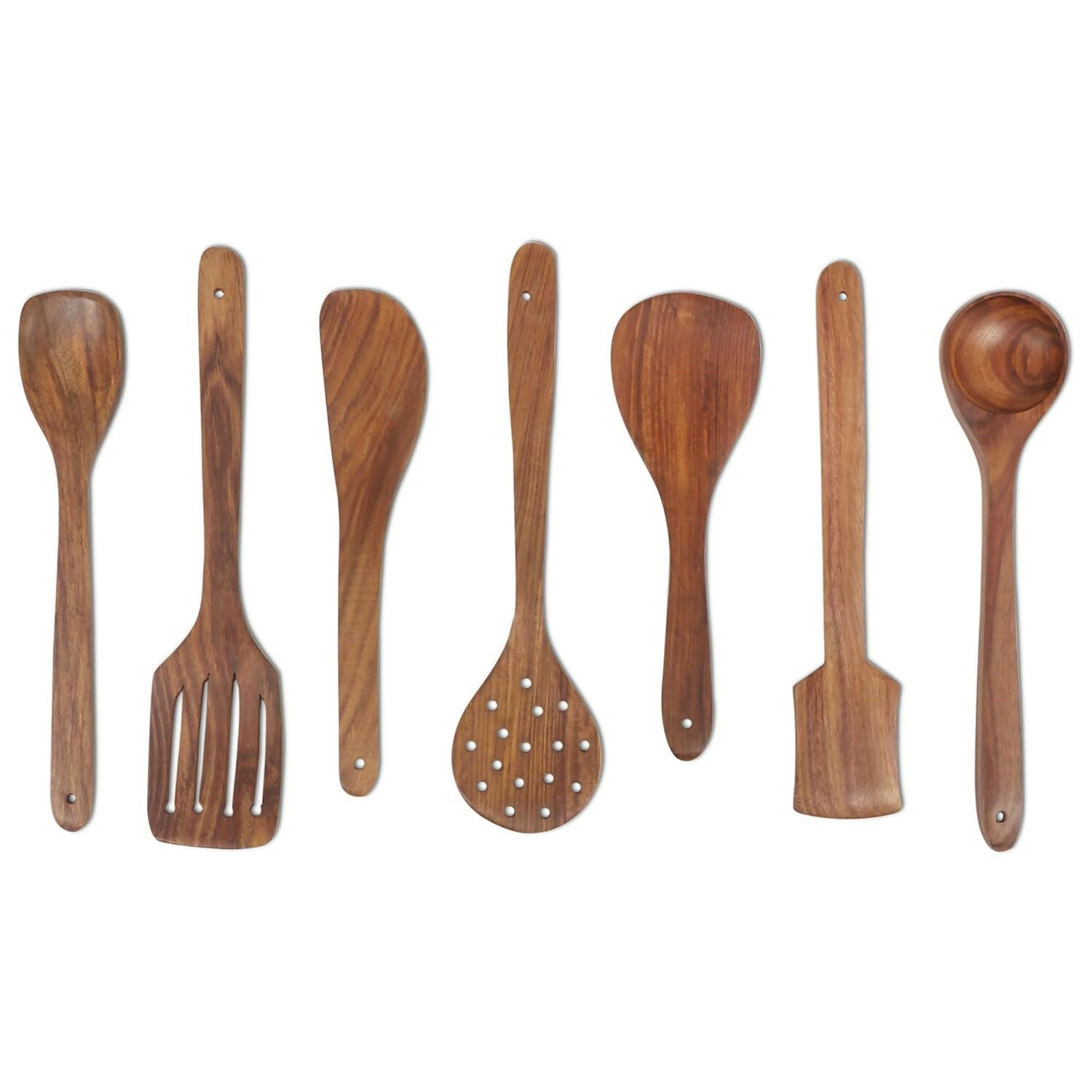 Non-stick Wooden Spatula Set (7 pcs)