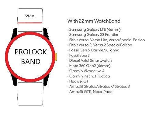Pink Plain Silicone Strap For Smart Watch (22mm)