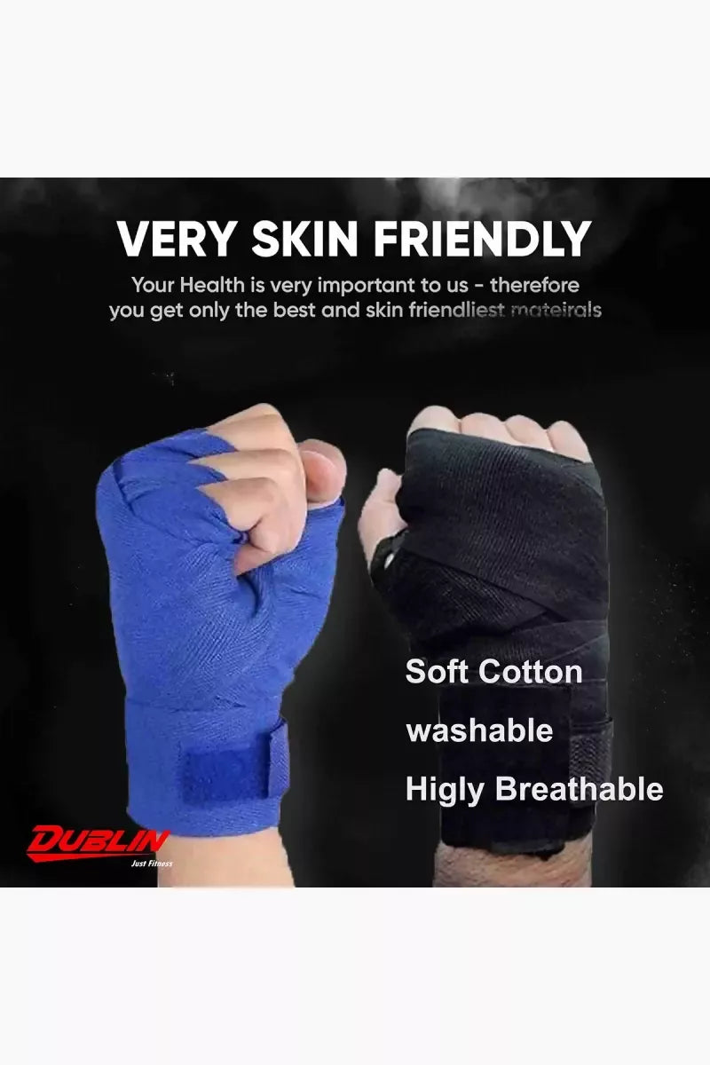 Dublin Exercise Hand Wrap For Gym & Boxing (Black)