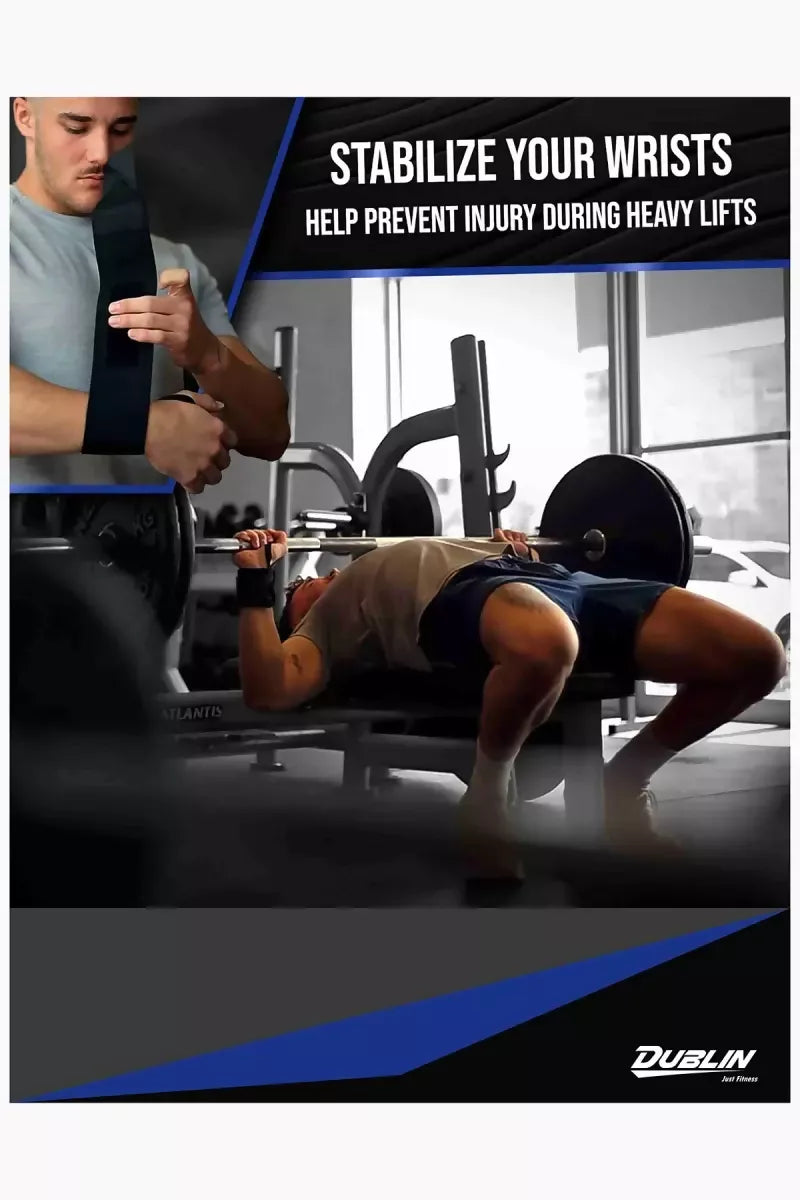 Weight Lifting Wrist Strap Gym Wrap With Thumb (Free Size)