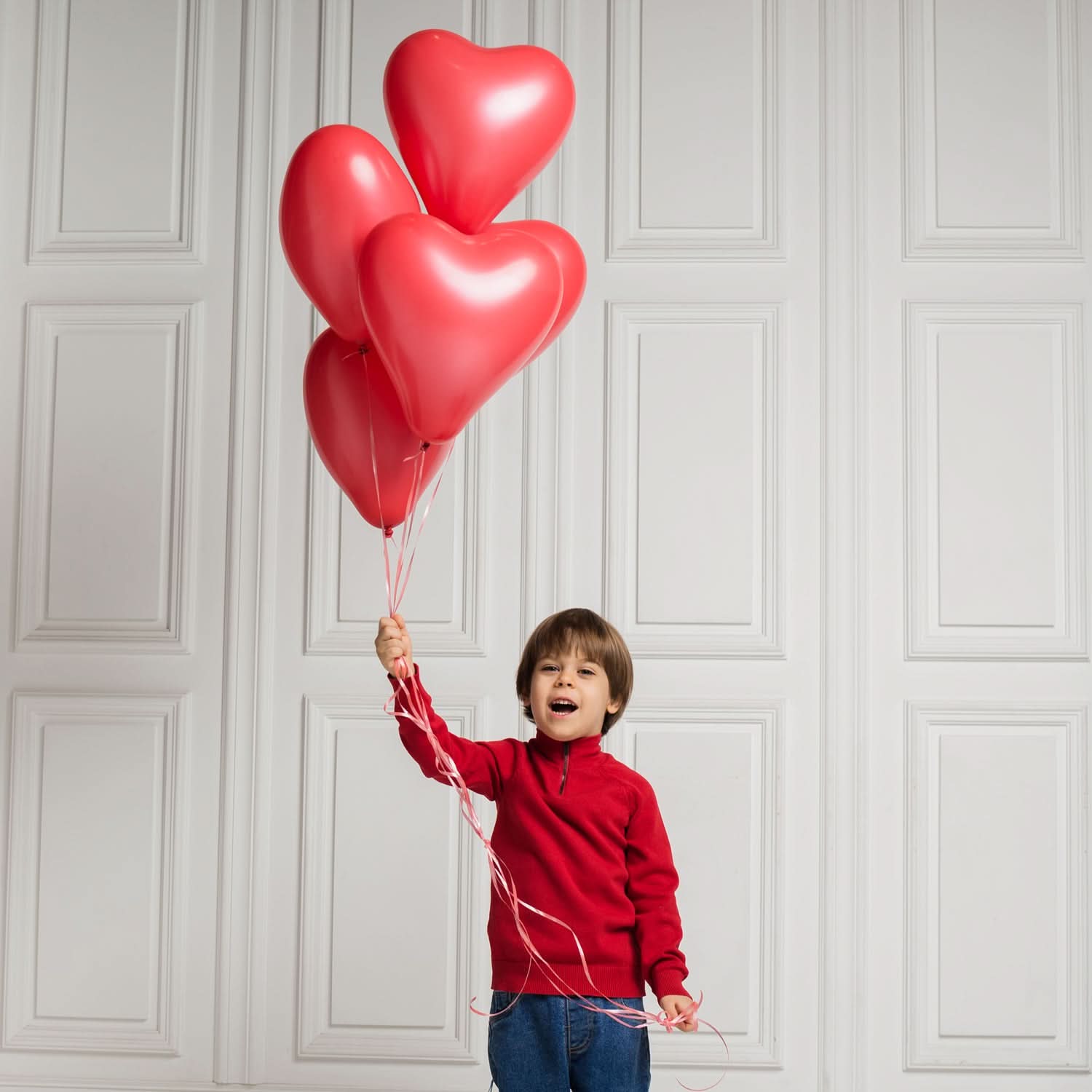 8893 Heart Shaped Balloons Kinds Of Rainbow Party Latex Balloons For Birthdayanniversaryvalentinesweddingengagement Party Decoration One Color (20 Pcs Set)