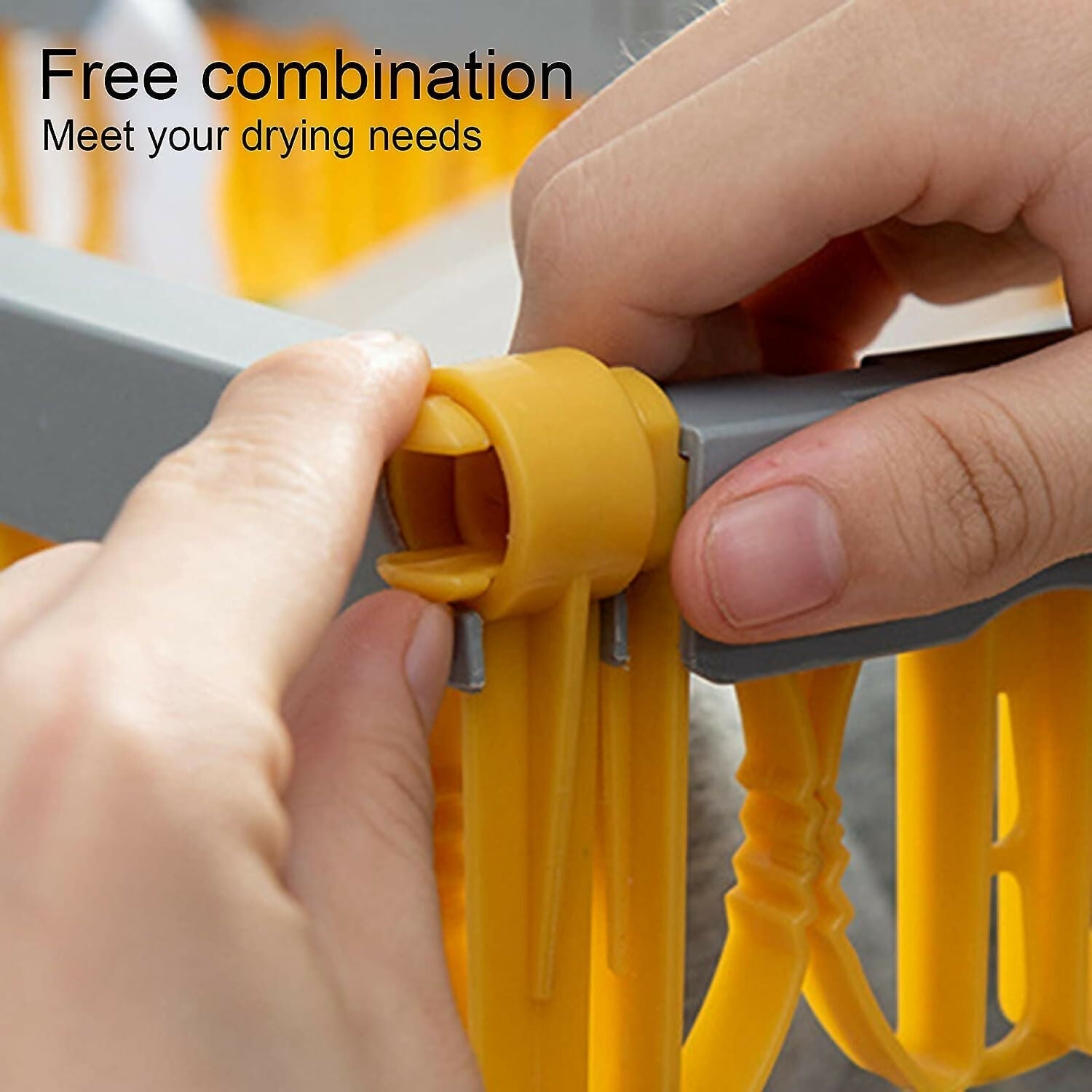 Plastic Pegs Clothes Hanger with Rotary Hook Foldable Sock Dryer Rack for Efficient Drying