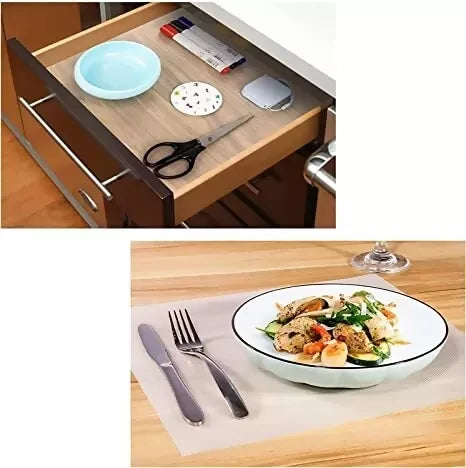 Mopak Decor Plain Eva Printed Solid Fridge Mat & Cover Pack of 1- (1.5Meters)