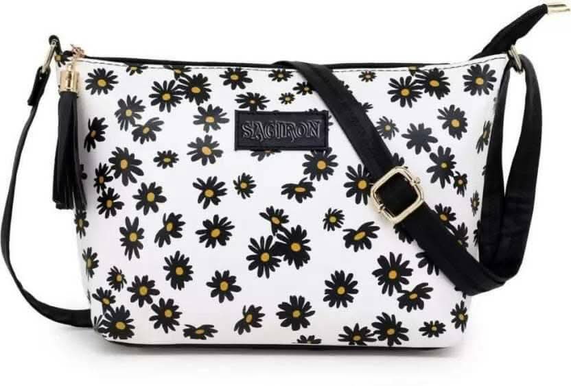 SAGIRON Women Sling Bag (White)