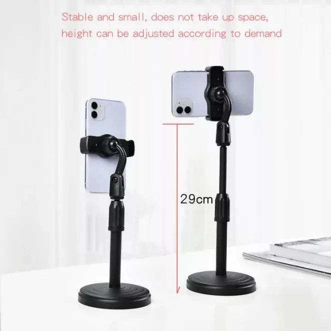 Adjustable Mobile Stand for Table – Desktop Phone Holder for All Smartphones