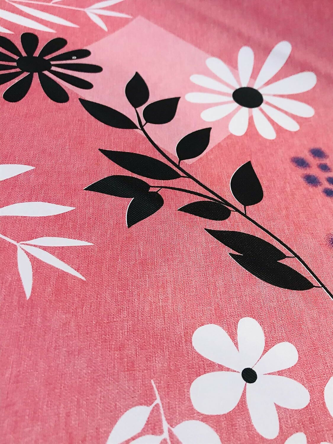 Mopak Decor Shelf Liner used for Wardrobe kitchen cabinet Drawer Slab Roll (Pinkish Leaf)