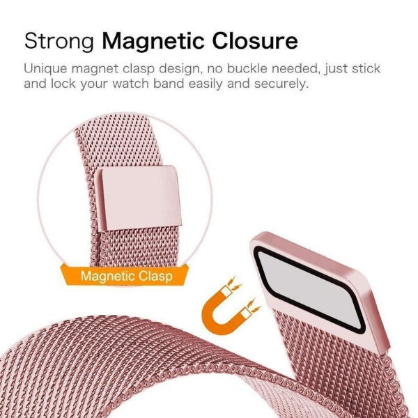 Rose gold Chain Strap For Apple Watch Series SE 2020 (42mm/44mm/45mm/46mm/49mm)