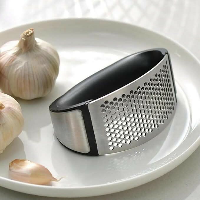 MultiSpace Multi-Function Stainless Steel Manual Garlic Press Grinding Slicer