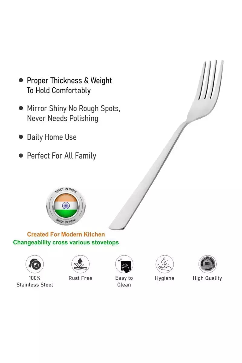 Prabha Stainless Steel Regency Baby Fork - 16cm