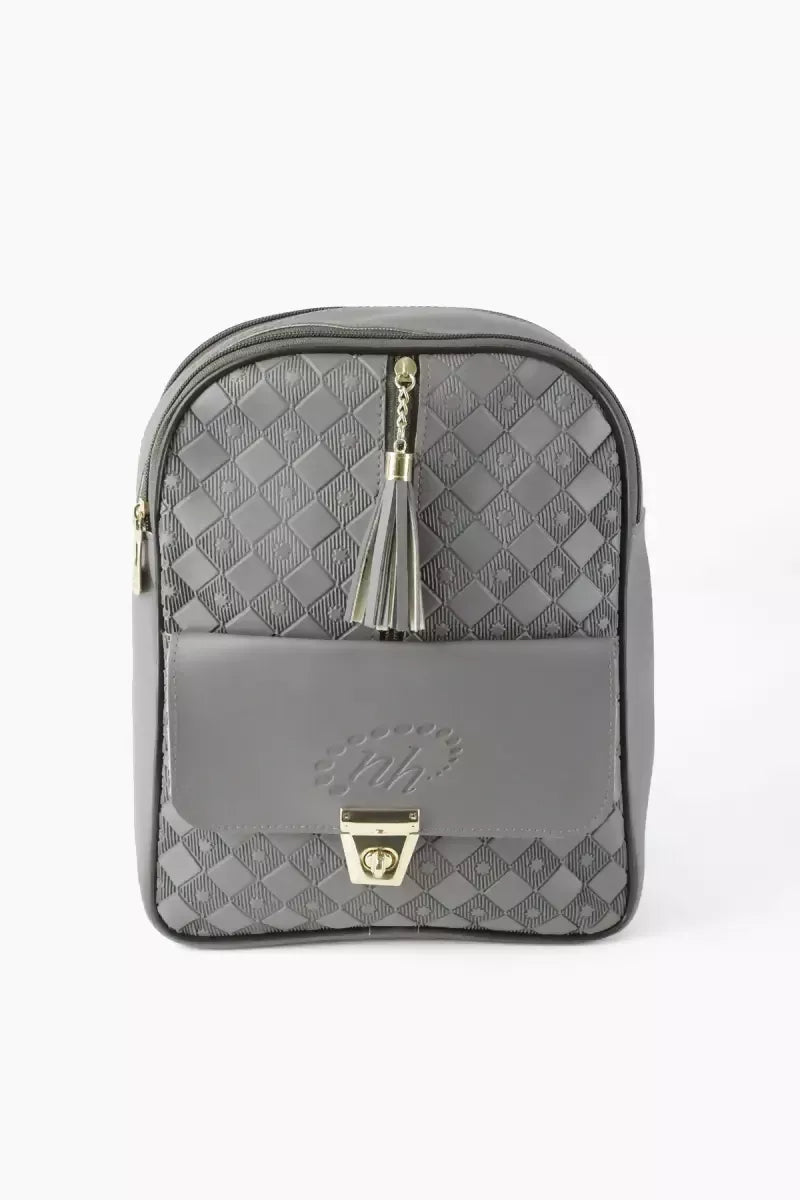 Trendy Casual Backpack for Girls - Dark Grey