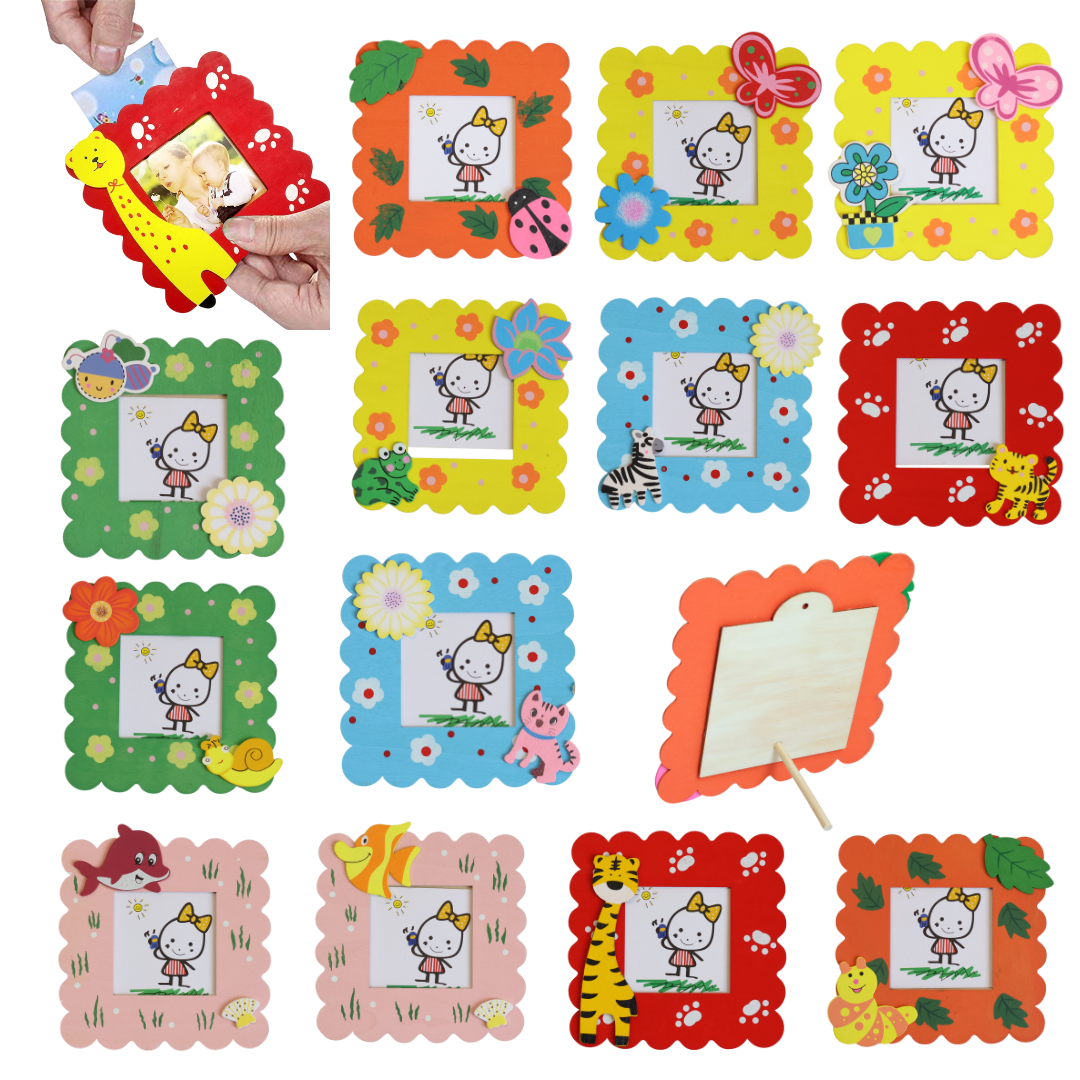 Kids Colorful Wooden Photo Frame