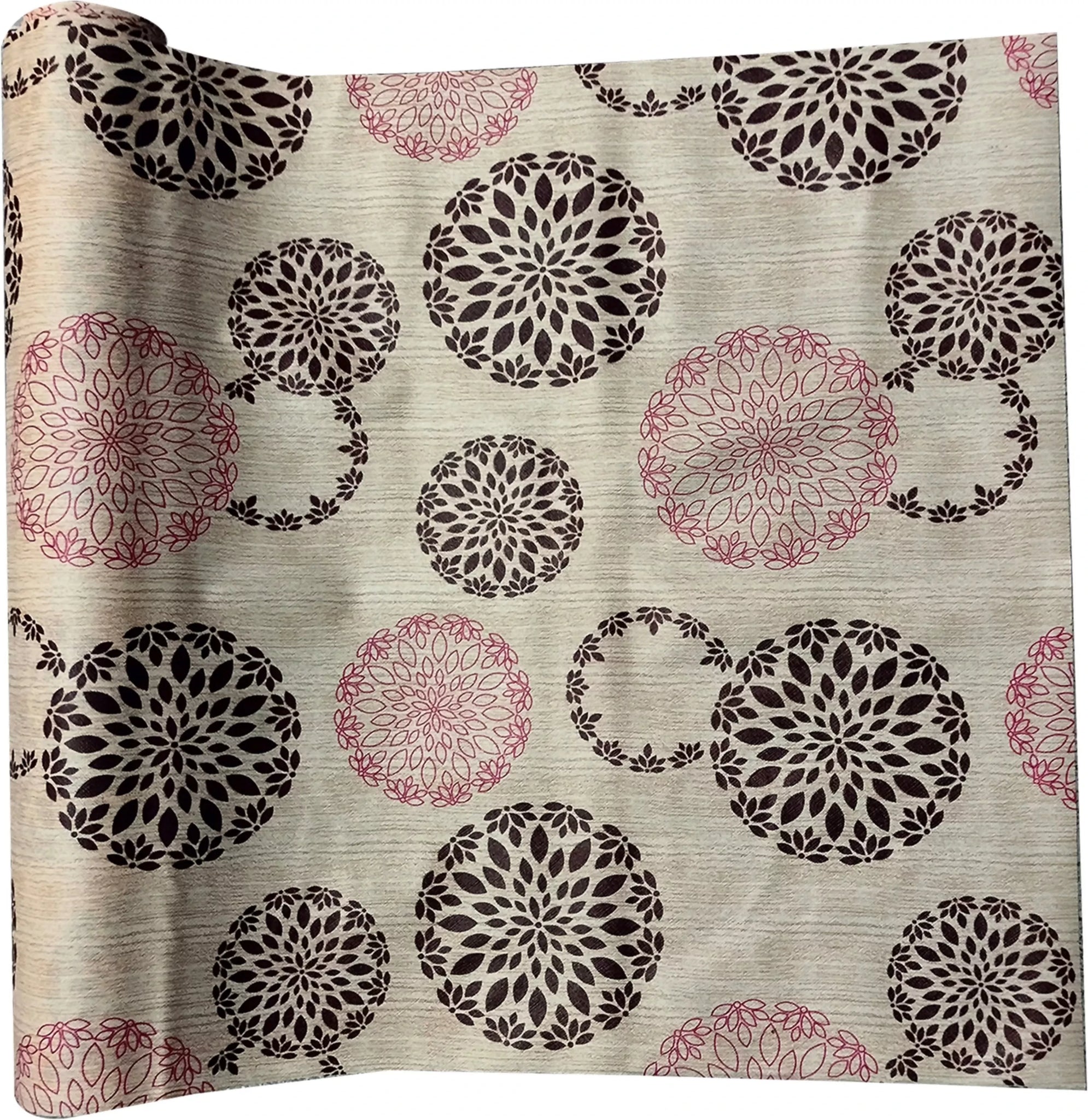 Mopak Decor Polyester Solid Fridge Mat & Cover - 50045 (Brown)