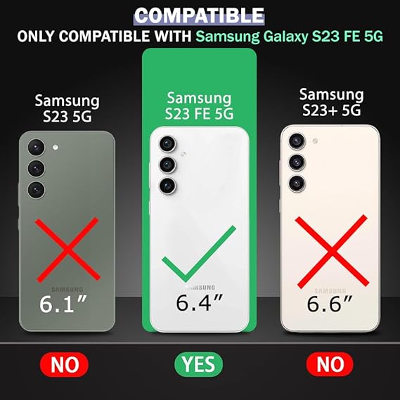 Crystal Clear Transperant case for Samsung S23 Fe