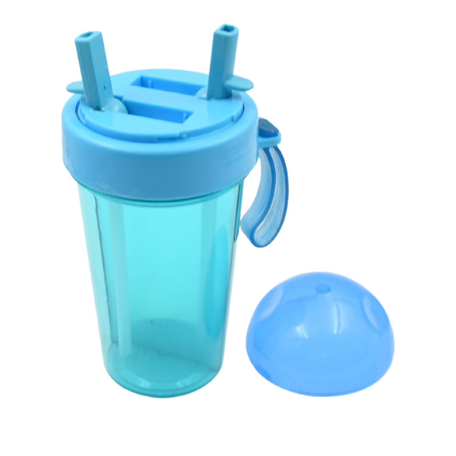 2-in-1 Dual Straw Water Bottle