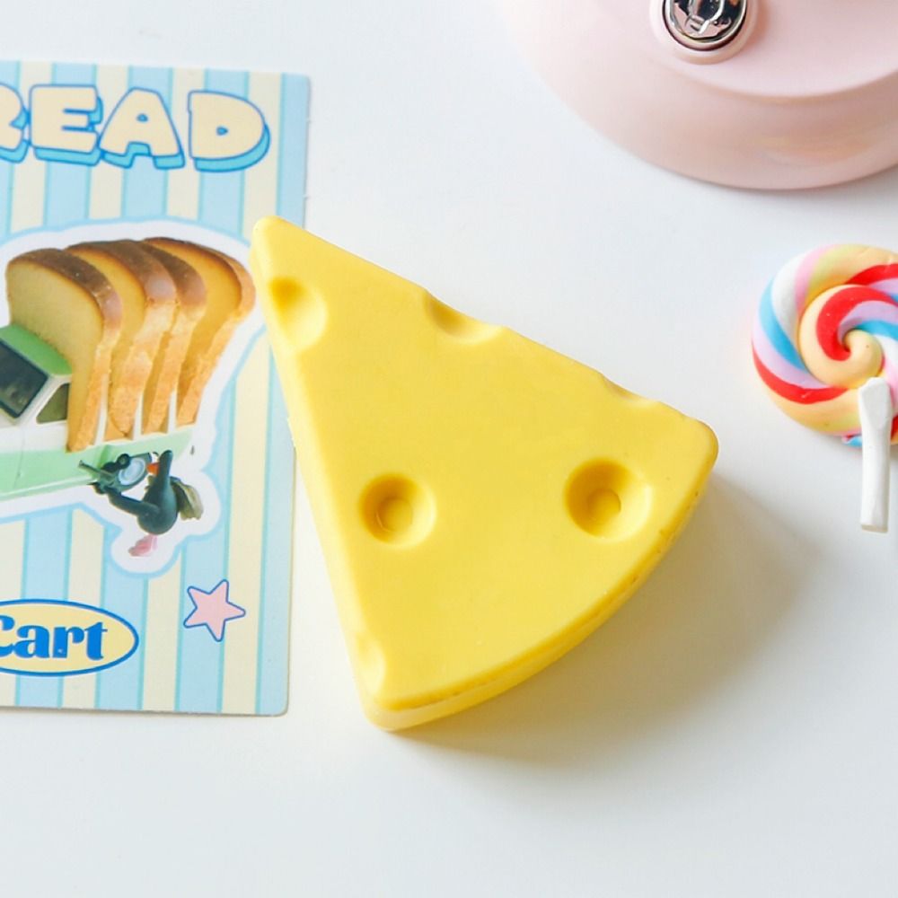 Easy To Clean Cheese-shaped Eraser
